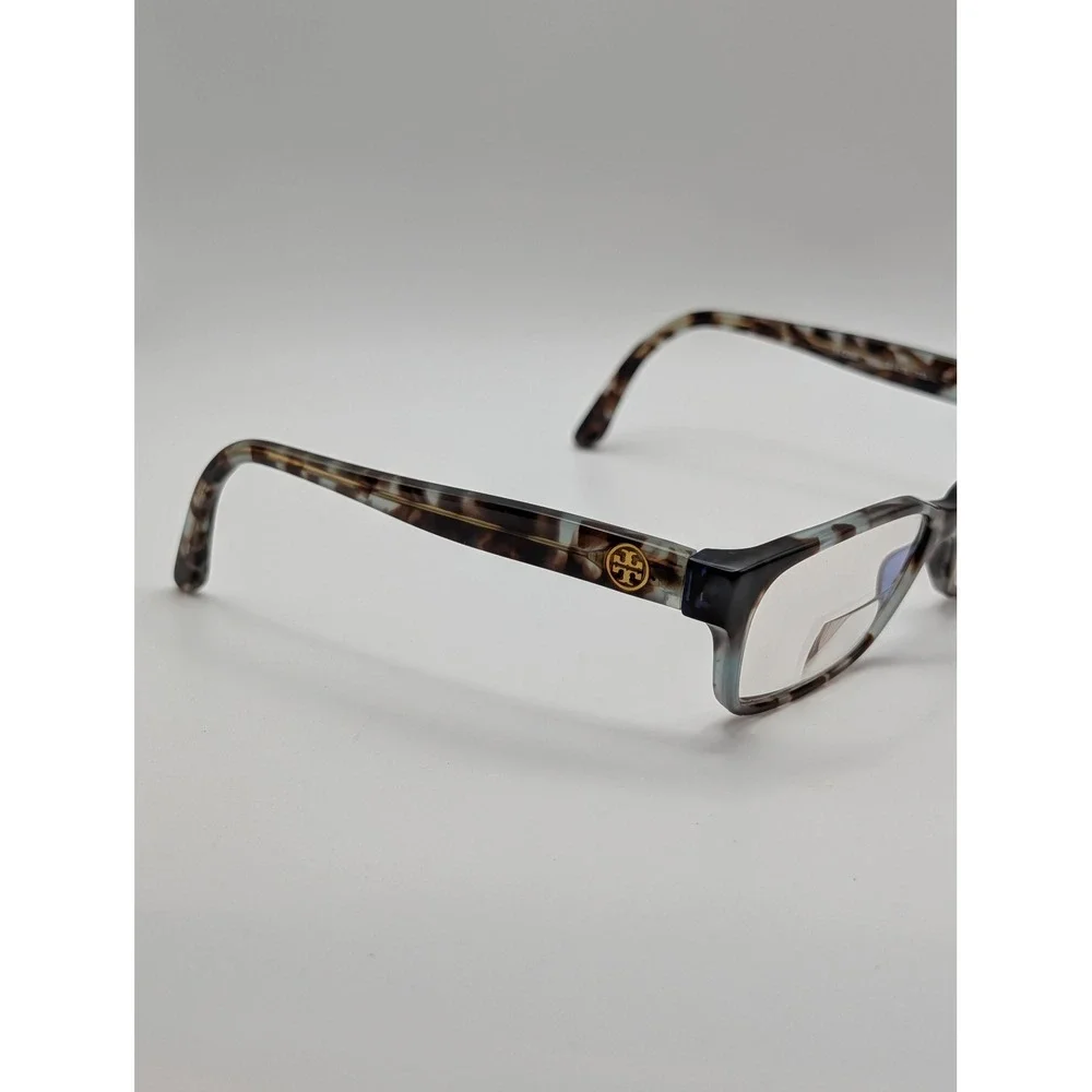 Tory Burch TY2080 Eyeglasses Frames Only Blue Tortoise Full Rim Gold Logo 53mm